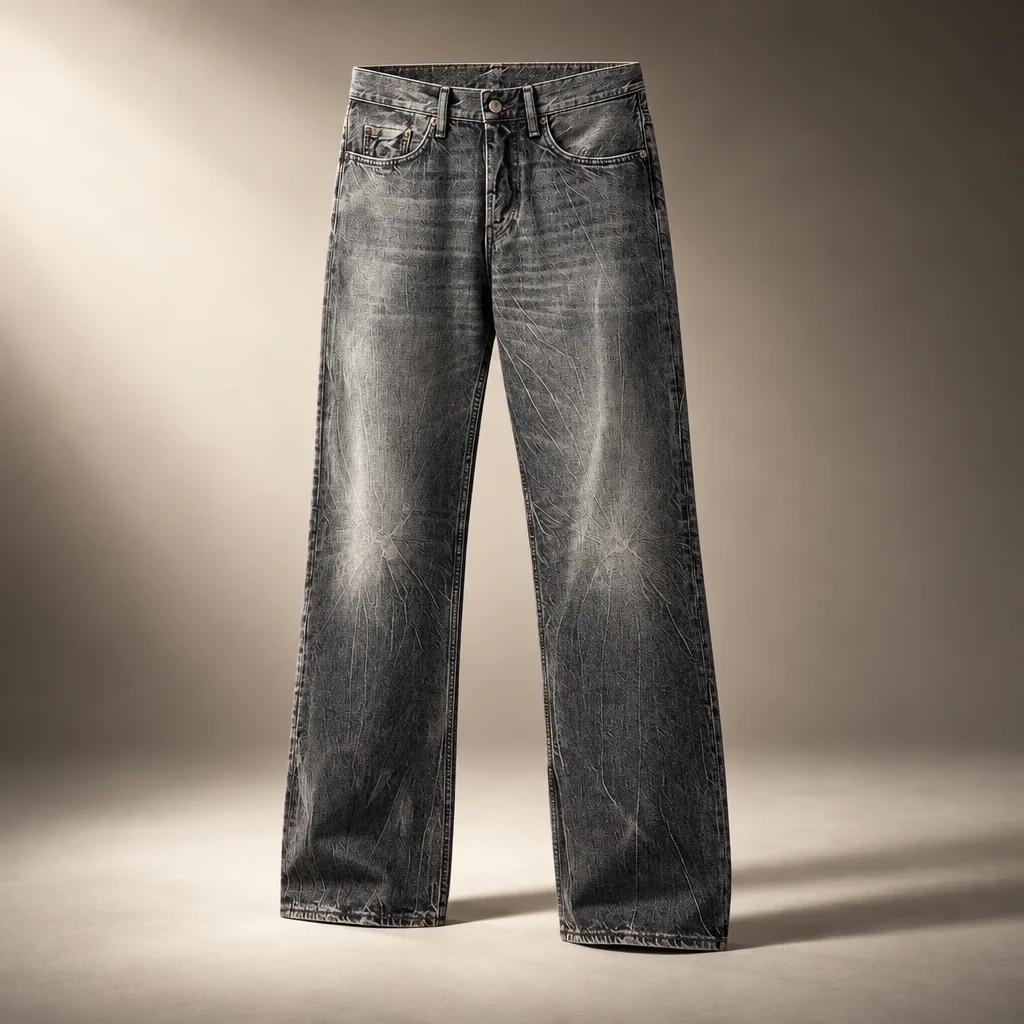 Acne Studios 2010M Regular Fit Jean - Washed Black