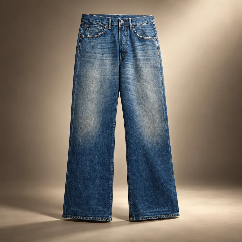 Acne Studios 2021M Regular Fit Jeans - Mid Blue