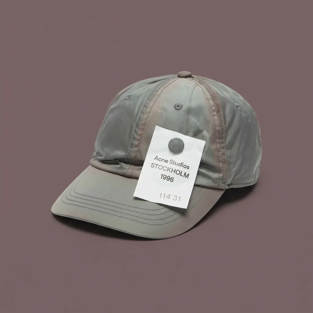 Acne Studios Baseball Cap - Stone Grey