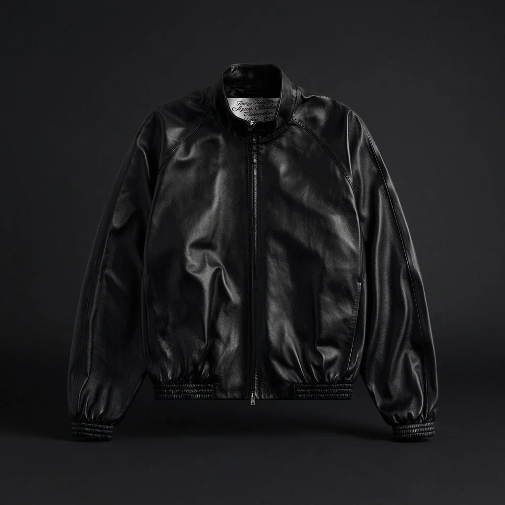 Acne Studios Leather Jacket - Black
