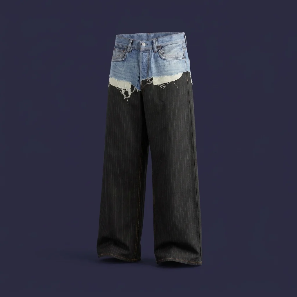 Acne Studios Trompe-L'oeil 1981 Jeans - Blue / Black