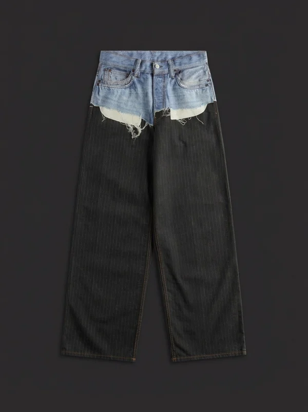 Acne Studios Trompe-L'oeil 1981 Jeans - Blue / Black