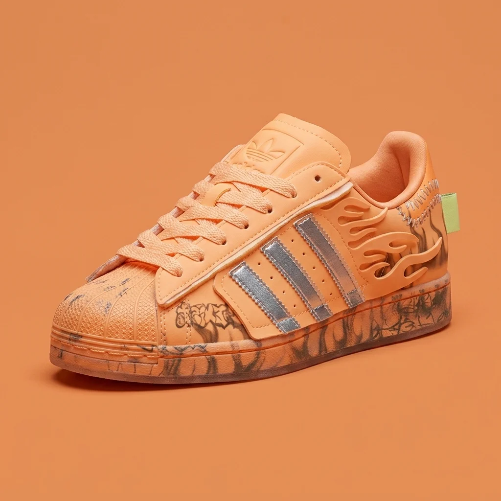 Hellstar Adidas Superstar Hazy Orange