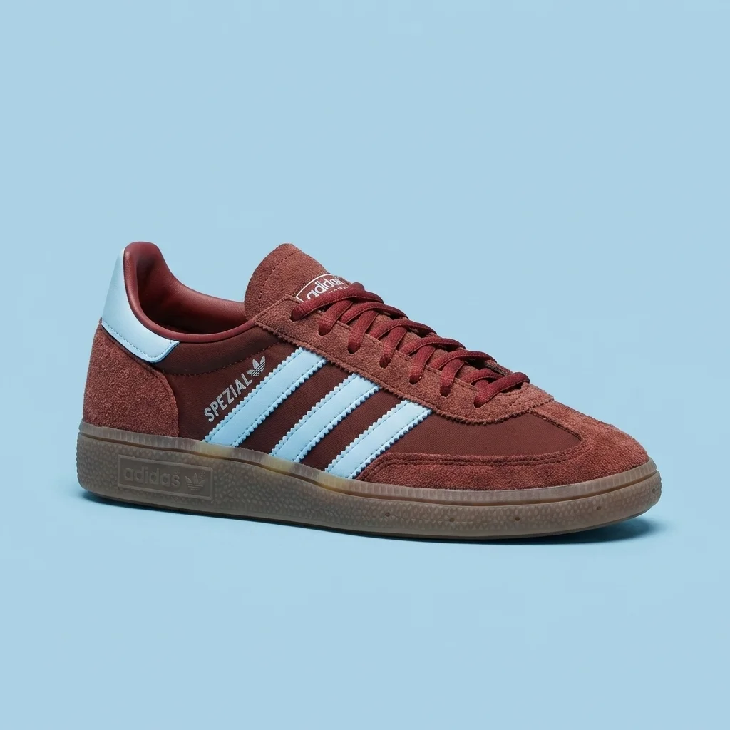 adidas Originals Brown & Blue Handball Spezial Sneakers