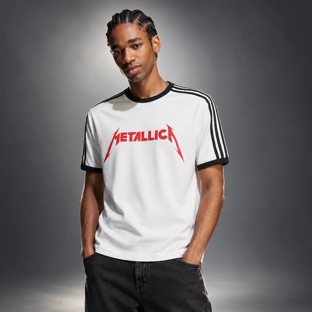 Adidas Originals x Metallica Men's Ringer Tee White
