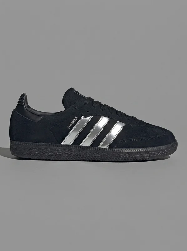Adidas Samba Core Black / Silver Metallic