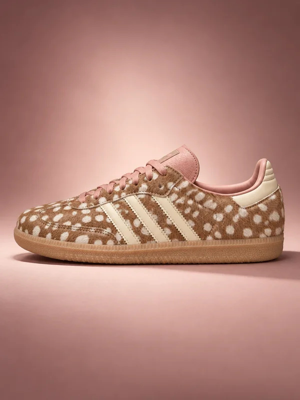 Women's adidas Originals Samba OG Deer Print Casual Shoes