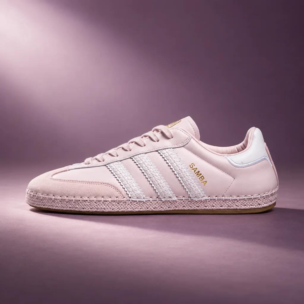 adidas x CLOT Samba Espadrille Sneaker - Pearl Amethyst, White & Pearl Amethyst