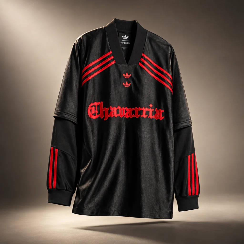 adidas x Willy Chavarria Long Sleeve Dazzle Jersey - Black