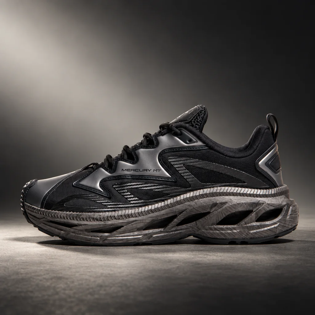 Anima Mercury Sneaker Silver & Black