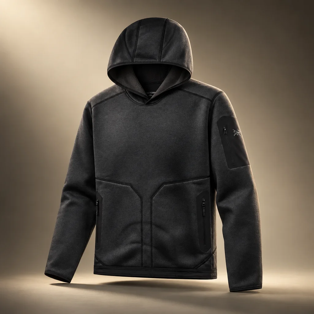 Arc'teryx Covert Pullover Hoody - Black Heather