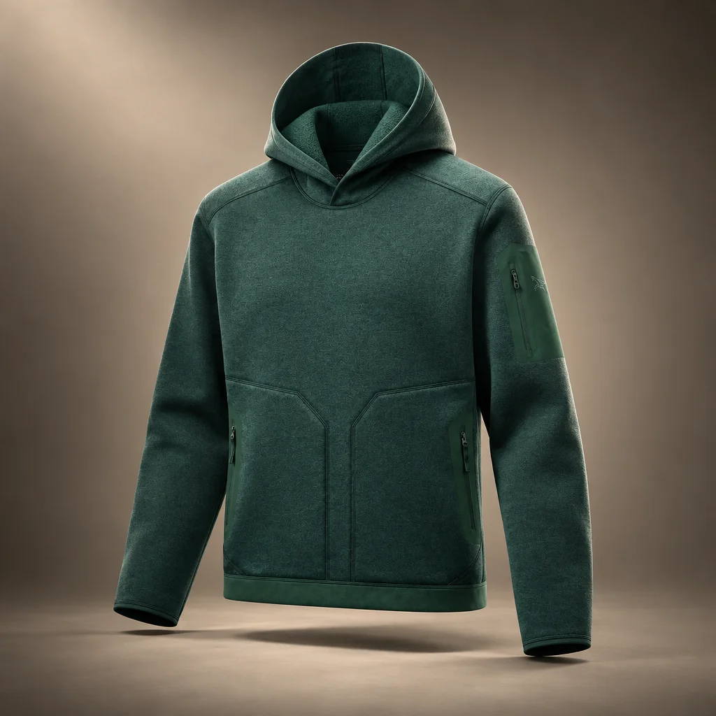Arc'teryx Covert Pullover Hoody - Dark Jade Heather