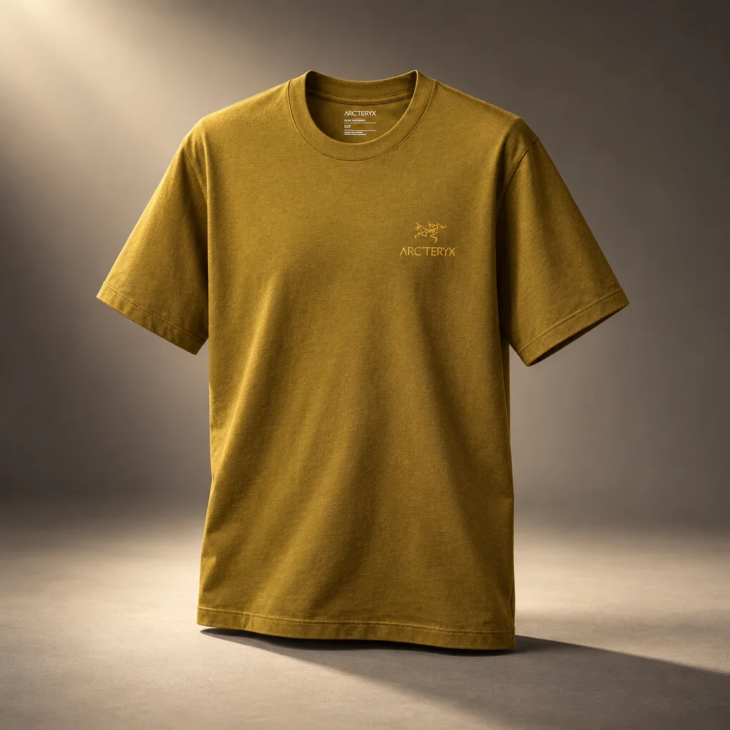 Arc'teryx Kragg SL Cotton Bird Word Short Sleeve Tee - Bracken / Larch