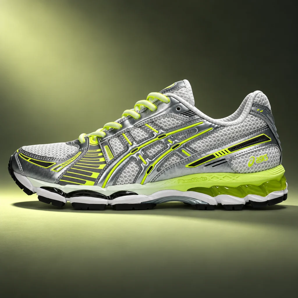 ASICS GEL-KAYANO 12.1 White/Safety Yellow
