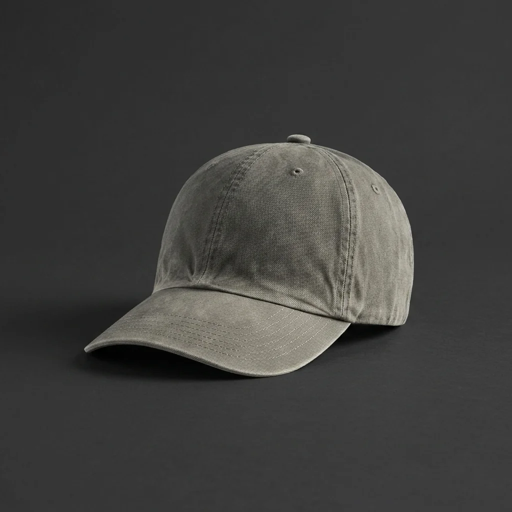 Auralee Garment-Dyed Finx Chino Cap - Ink / Black