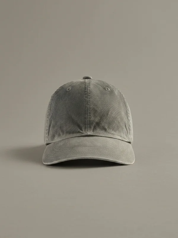 Auralee Garment-Dyed Finx Chino Cap - Ink / Black