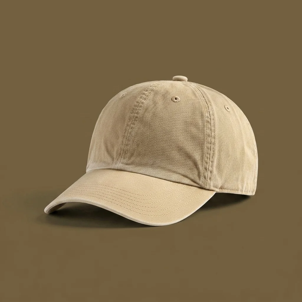 Auralee Garment-Dyed Finx Chino Cap - Light Beige