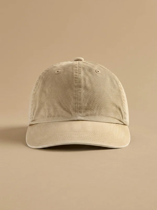 Auralee Garment-Dyed Finx Chino Cap - Light Beige