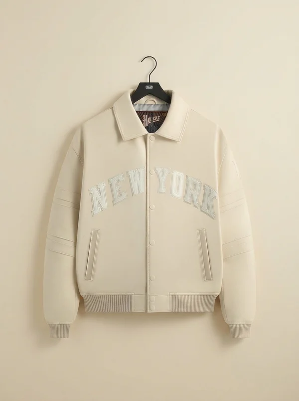 Kith & AVIREX for the New York Knicks Patrick Ewing Legend Jacket - Sandrift