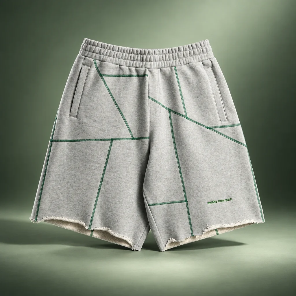 Awake NY Campus Shorts - Heather Grey