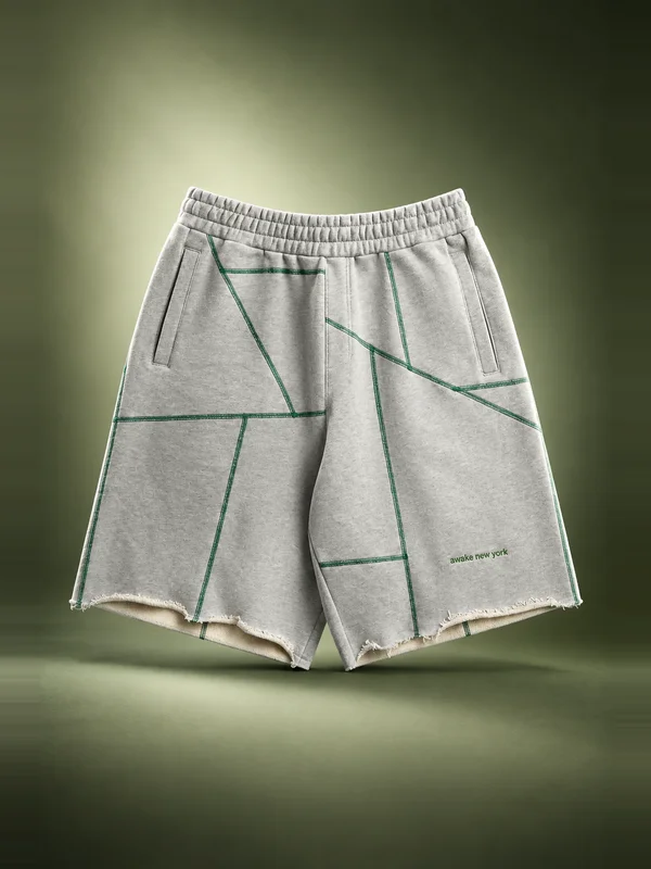 Awake NY Campus Shorts - Heather Grey