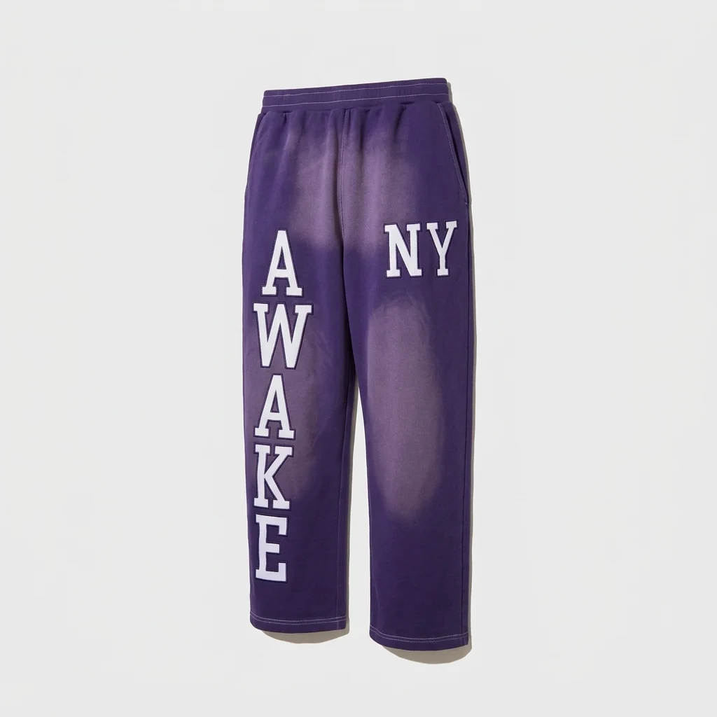 Awake NY Collegiate Open Hem Sweatpant - Purple