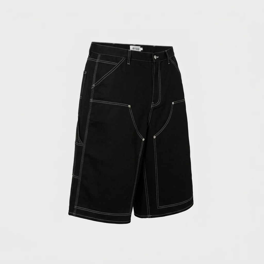 Awake NY Double Knee Jort - Black