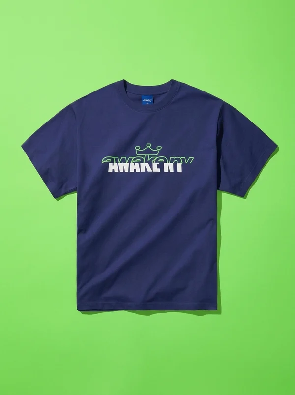 Awake NY Headcrack Champs Tee - Navy