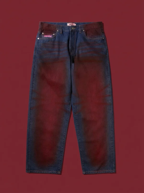 Awake NY Orchard Street Baggie Jeans - Red