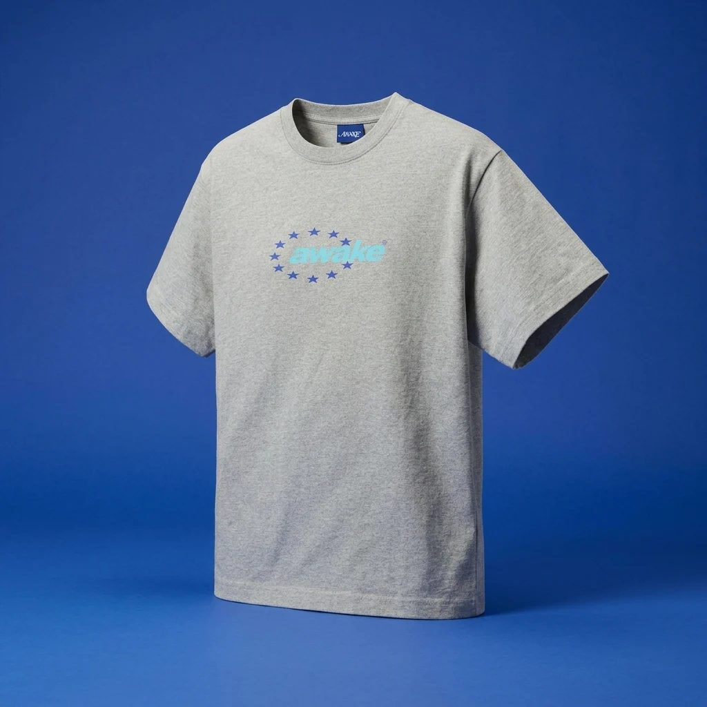 Awake NY Star Power Tee - Heather Grey