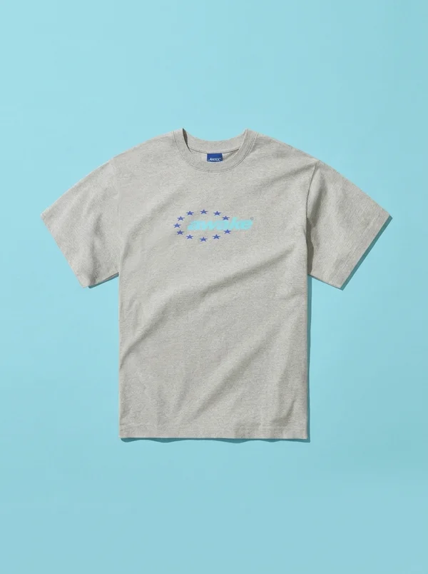 Awake NY Star Power Tee - Heather Grey