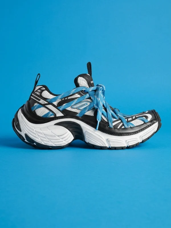 Balenciaga 6xl Extreme Laces White / Blue