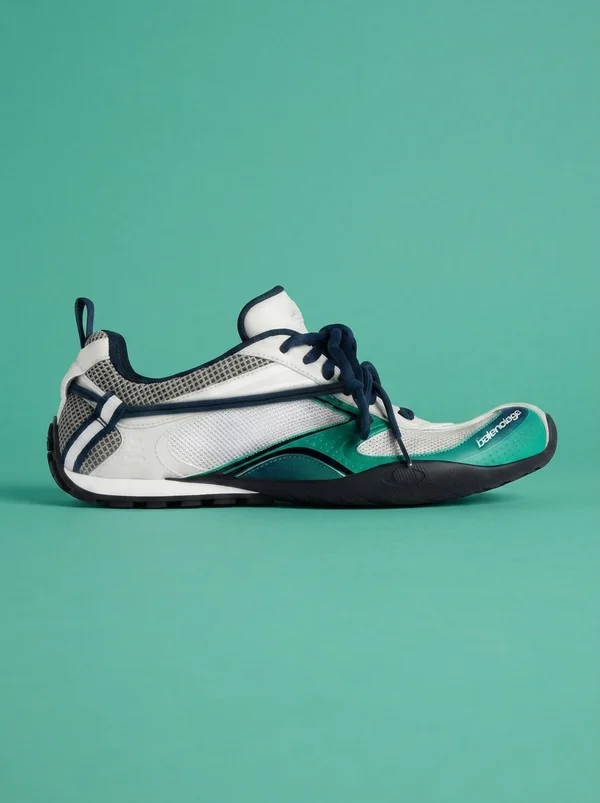 Balenciaga Radar Gradient Lines Light Grey / Green