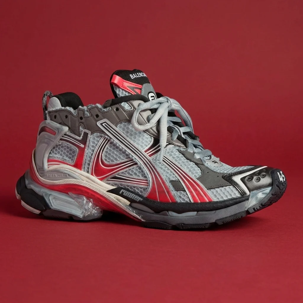 Balenciaga Runner Gradient Grey / Red