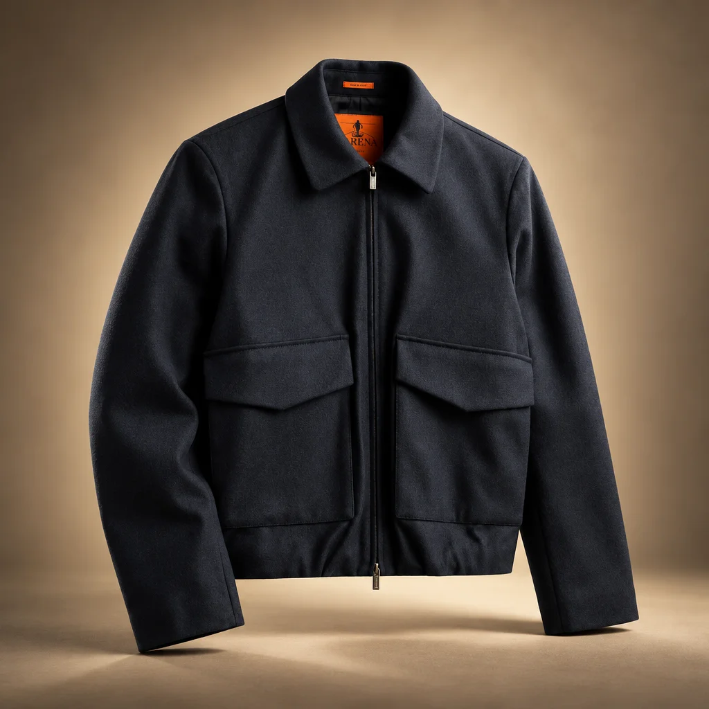 Barena Ovidio Caramal Coat - Navy