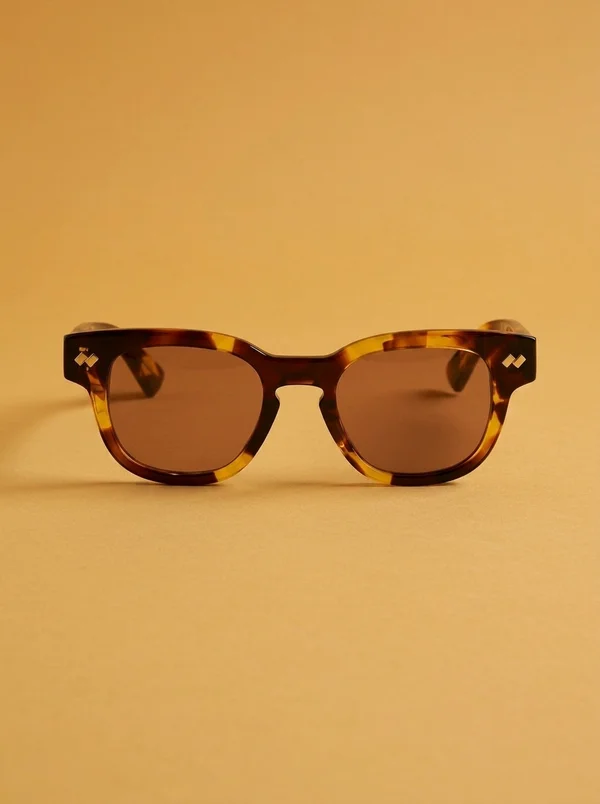 Bottega Veneta Square Acetate Sunglasses - Havana / Brown