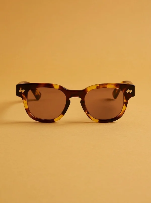 Bottega Veneta Square Acetate Sunglasses - Havana / Brown