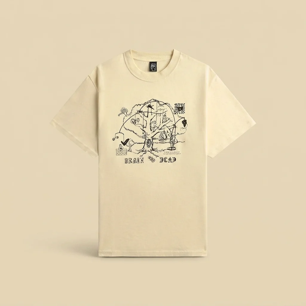 Brain Dead Oracle Tee - Natural