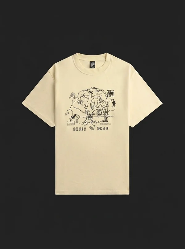 Brain Dead Oracle Tee - Natural