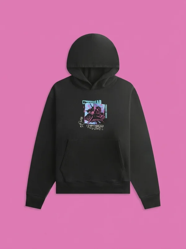 Brain Dead Permanent Universe Hoodie - Black