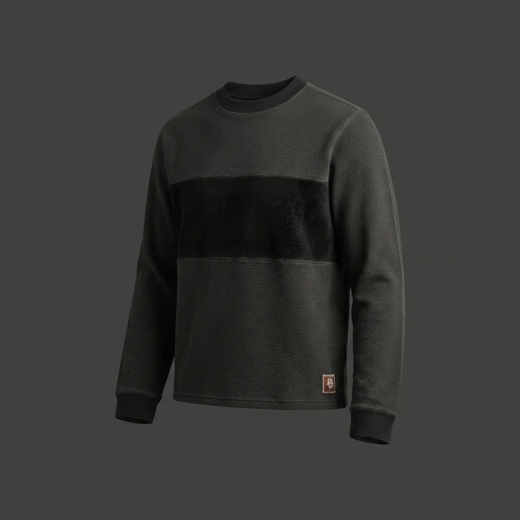 Brain Dead Thermal Long Sleeve Tee - Charcoal