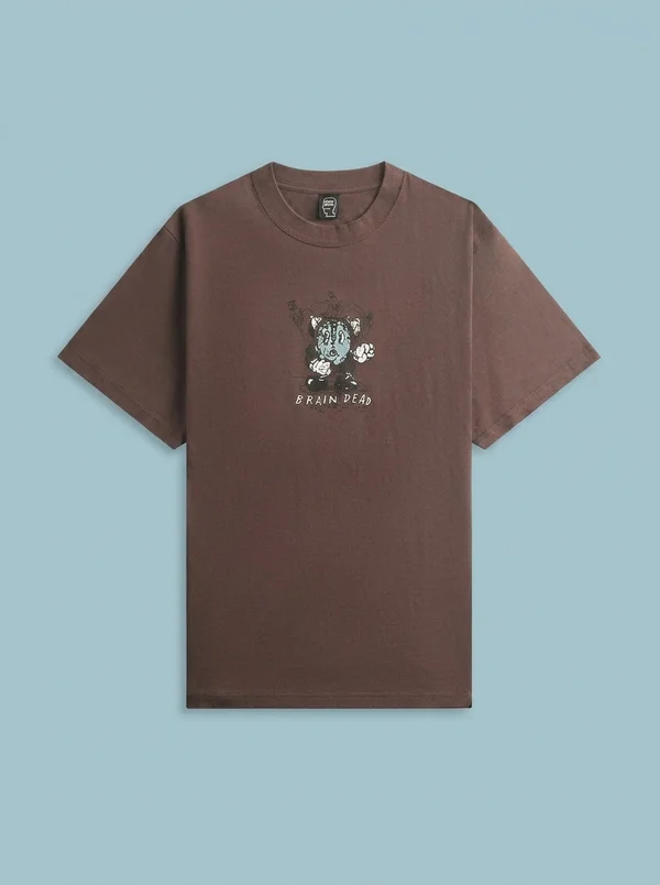 Brain Dead Time Is Nigh Tee - Berry