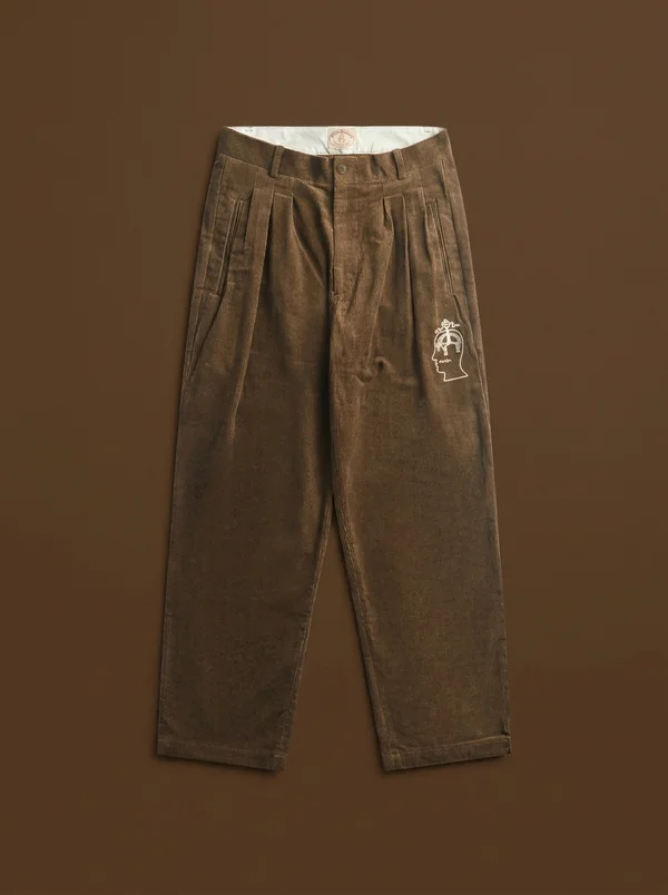 Brain Dead x Brooks Brothers California Pleated Trouser - Brown