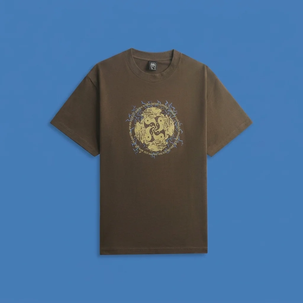 Brain Dead Ying Yang Run Tee - Brown
