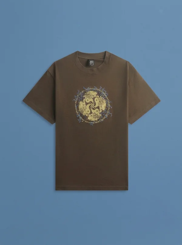 Brain Dead Ying Yang Run Tee - Brown