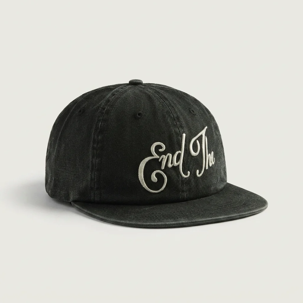 by Parra End The 6 Panel Cap - Black