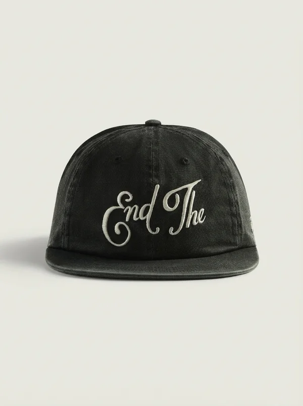 by Parra End The 6 Panel Cap - Black