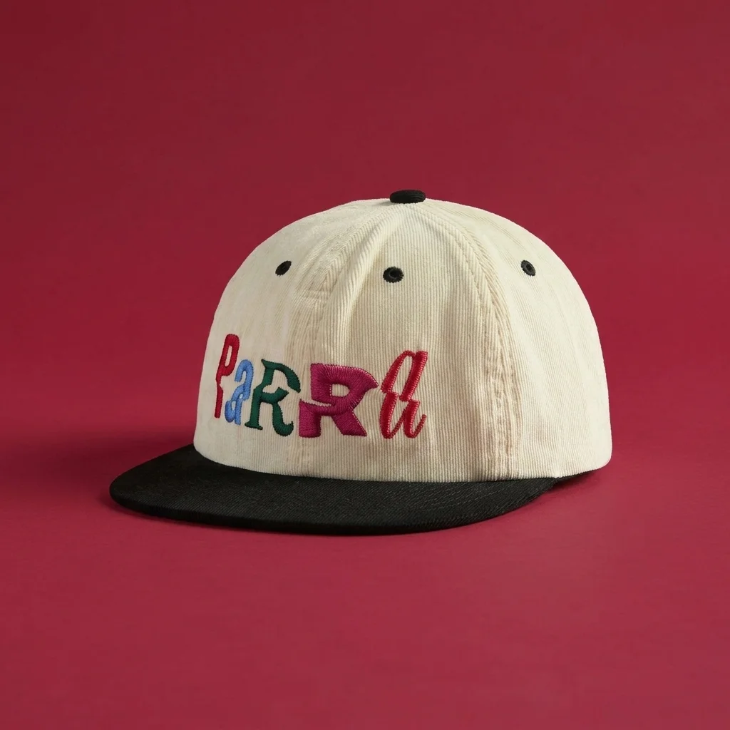 by Parra Error Logo 6 Panel Cap - Off White