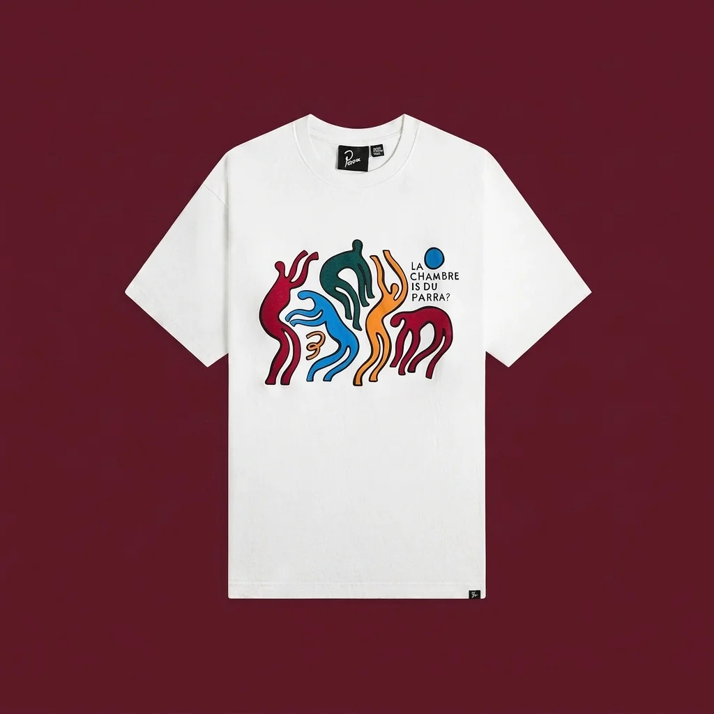 by Parra La Chambre Nuit Tee - White