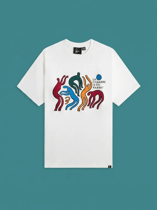 by Parra La Chambre Nuit Tee - White